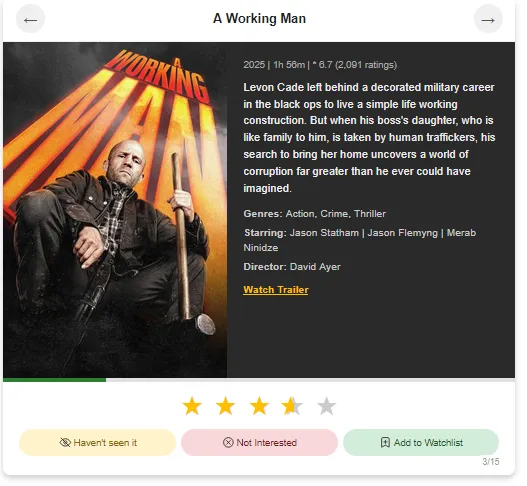 The calibration tool, more ratings